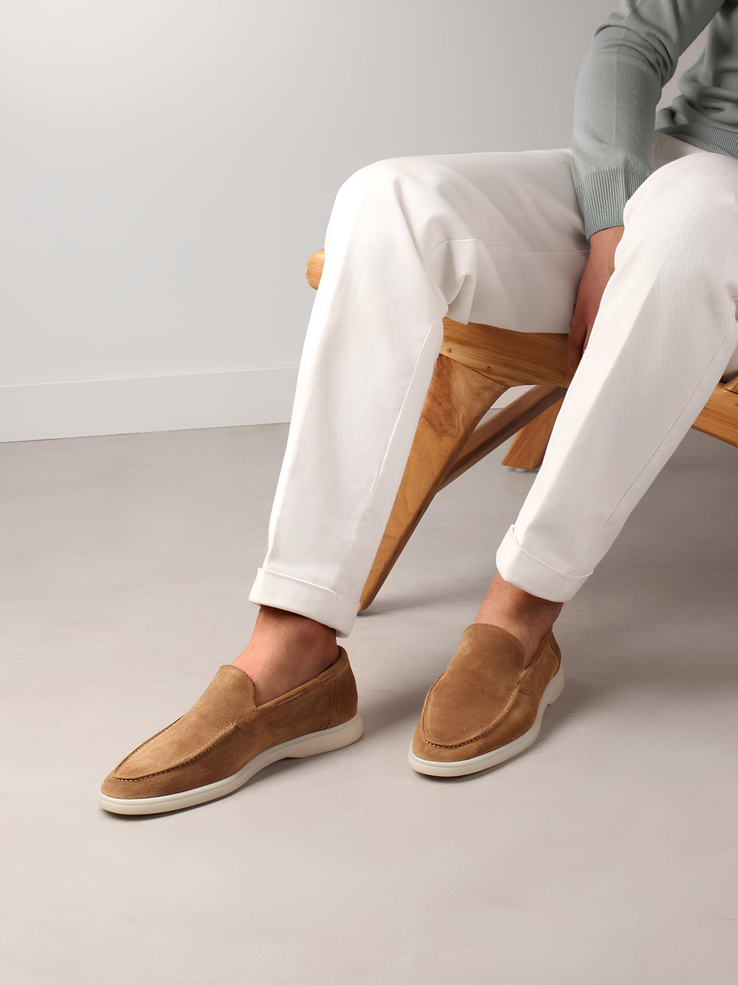 Suede Yacht Loafers Heren - Zwart