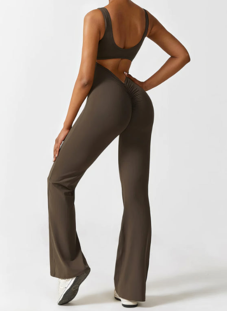 Tess Jumpsuit ™- V-Back Flared