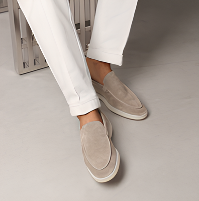 Suede Yacht Loafers Heren - Zwart